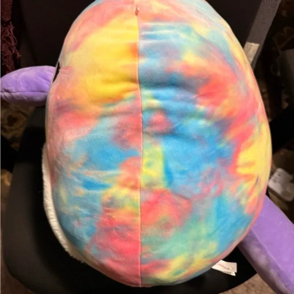 Squishmallows 16” Tie Dye Rainbow Plush Large Soft Stuffed Animal Pillow - Picture 4 of 7